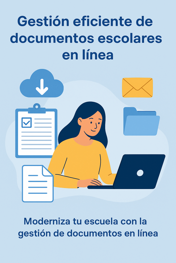 gestión de documentos escolares en línea