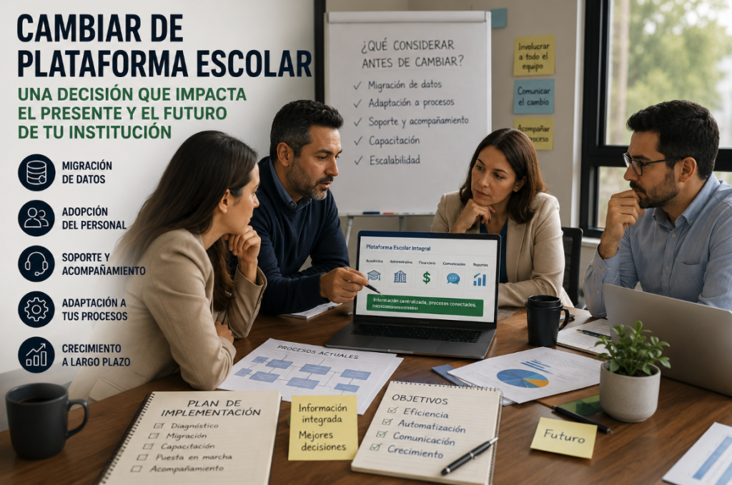 cambiar de plataforma escolar